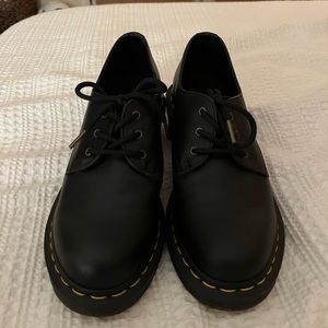 Dr. Martens Amory Wanama Leather Heeled Shoes